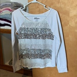 Express sequin sweatshirt